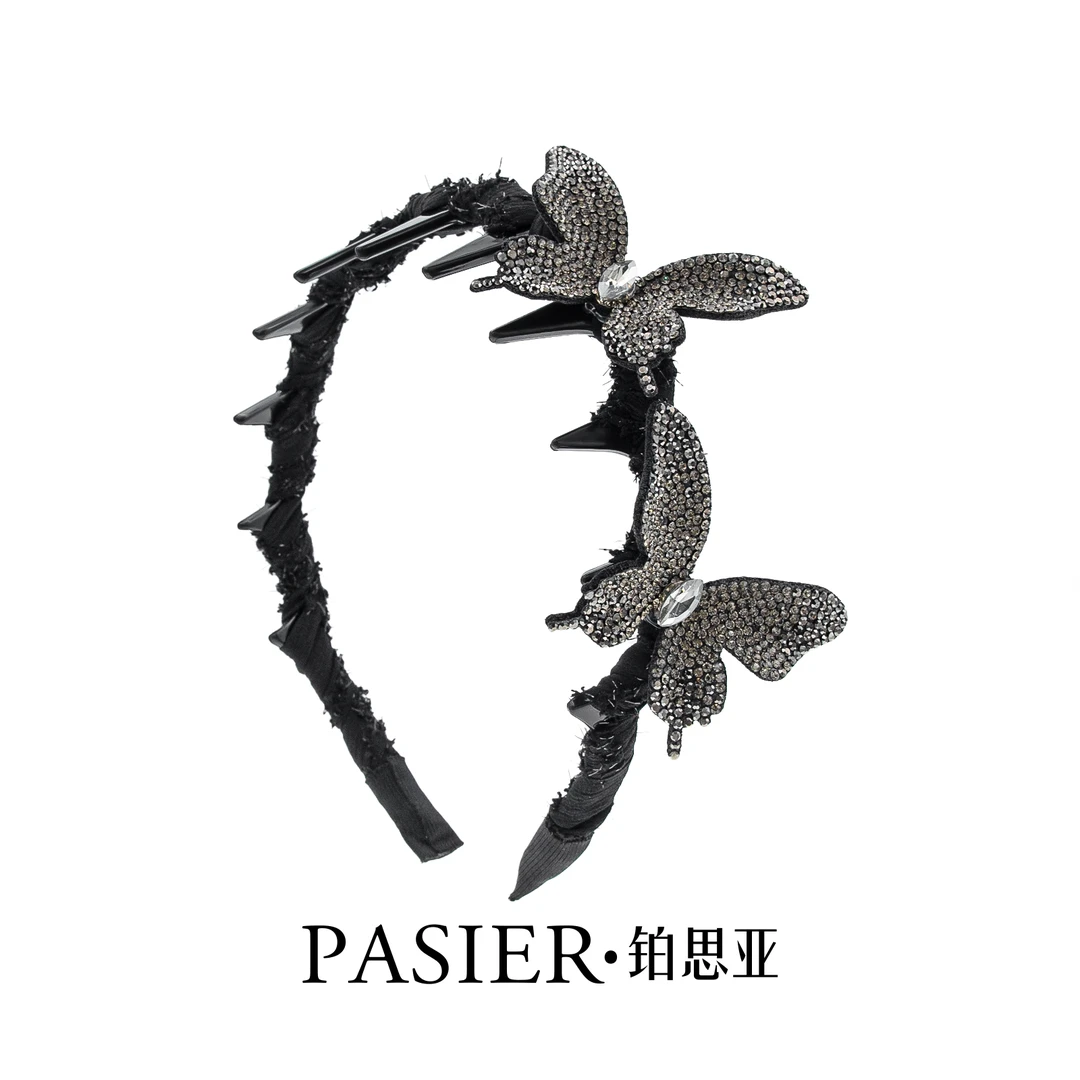 铂思亚 蝶语 法式优雅气质轻松打造高颅顶小香风发箍DR0165