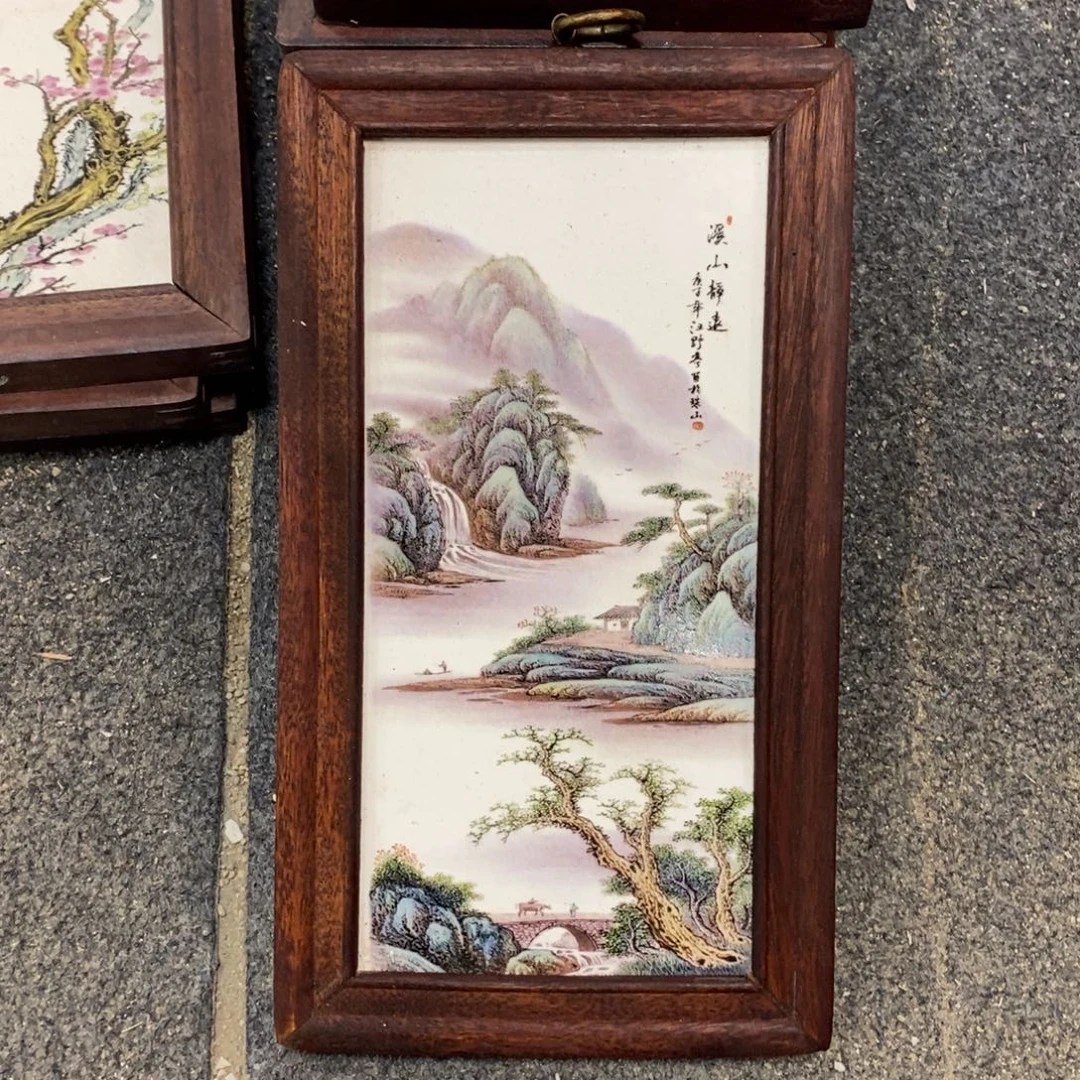 瓷30*16 景德镇瓷板画柴窑烧制