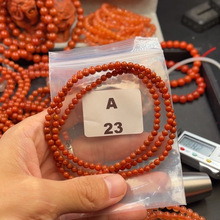 南红玛瑙未镶嵌多样性发货默认微瑕称重4mm