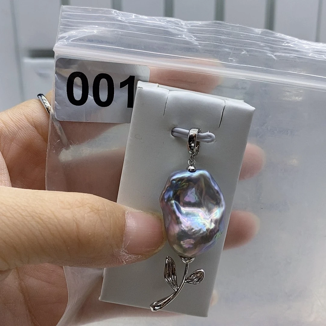 颈饰合金淡水珍珠