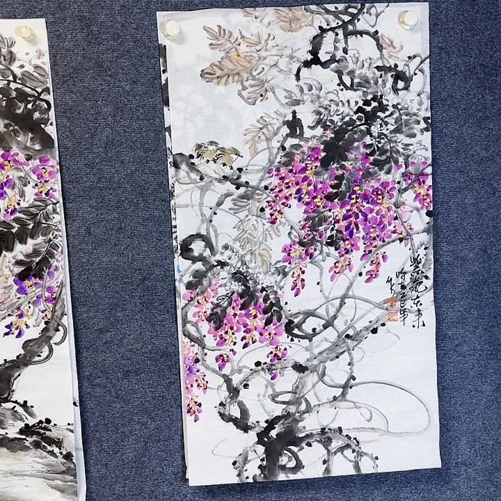 国画国画花鸟画作品