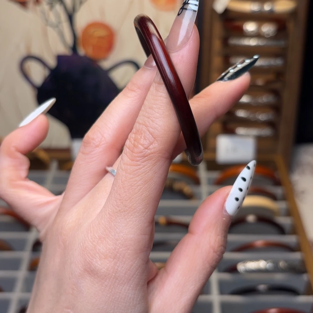 感***囊木质非金属鸡血藤手镯