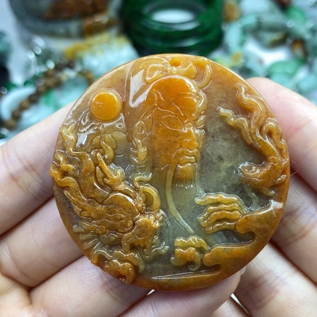 颈饰未镶嵌翡翠吊坠