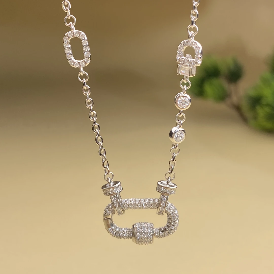 925银合成锆石银制品 【小北严选】S925银套链【长度50cm】-DH90X311