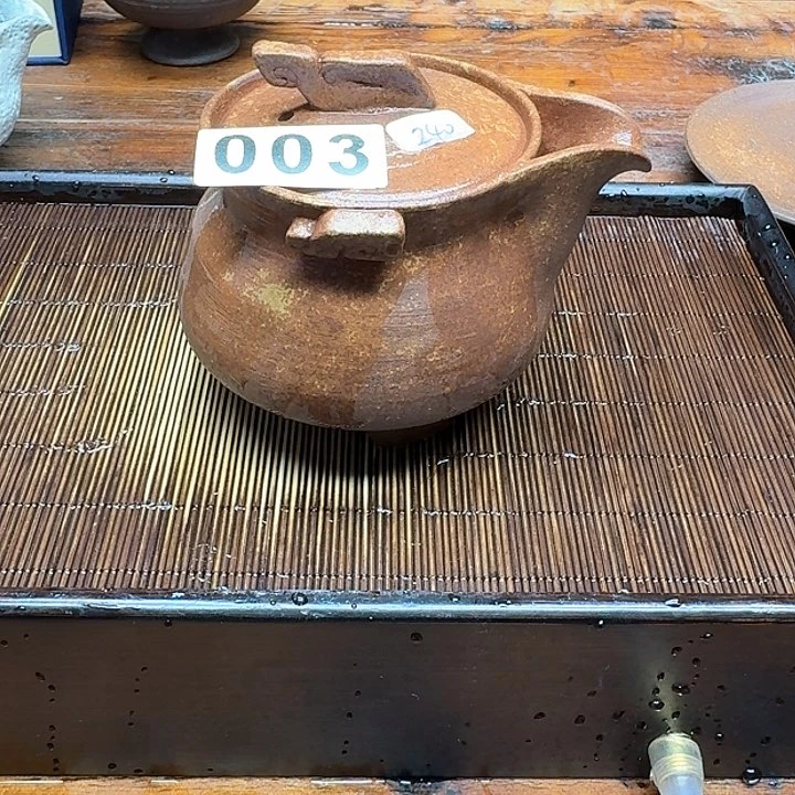 纯手工制作粗陶茶具