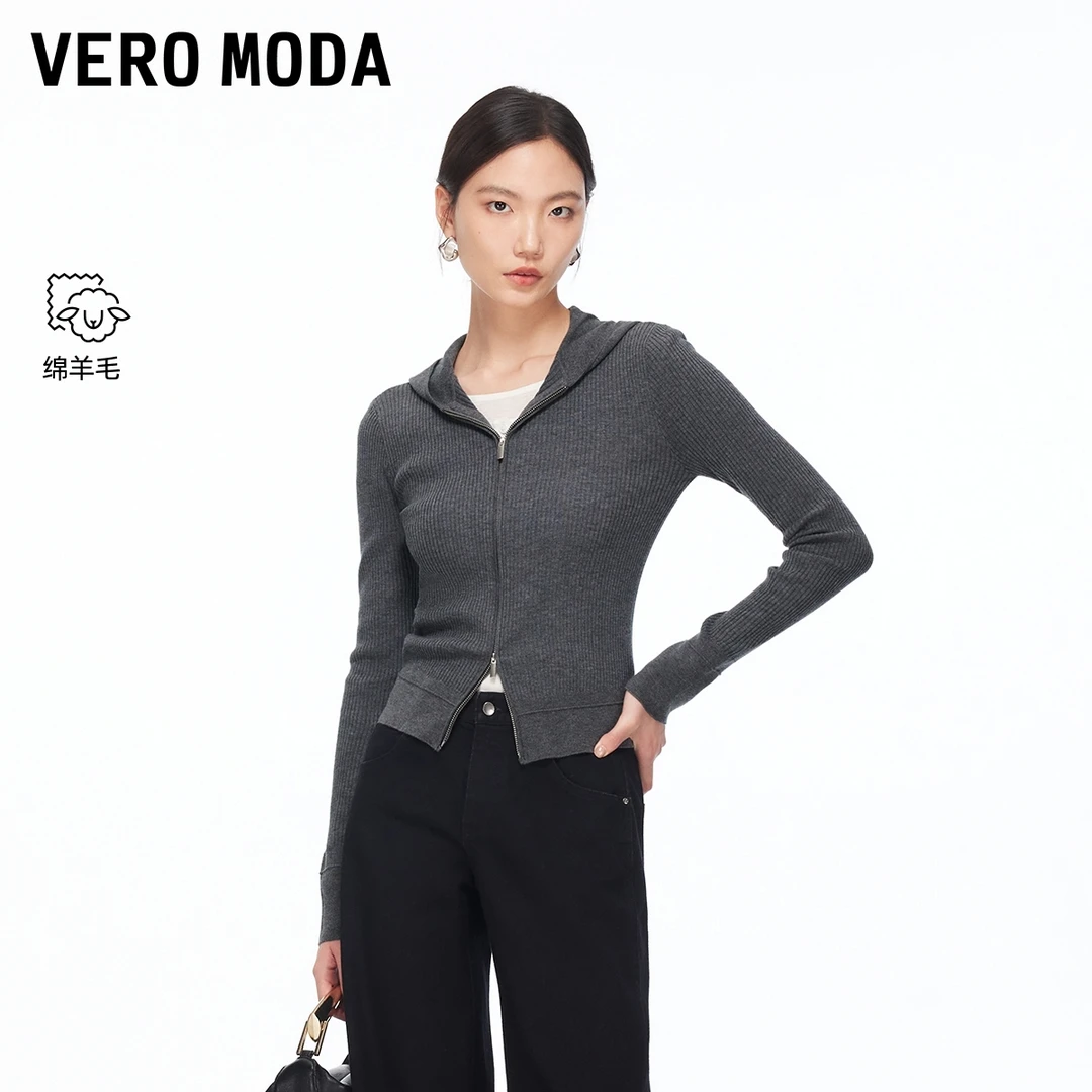 Vero Moda针织衫2026春季新款连帽开衫通勤休闲百搭326124030