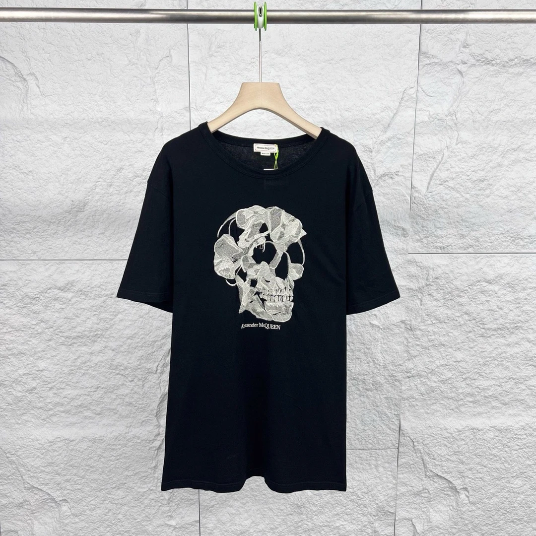 99新 Alexander McQueen/亚历山大·麦昆 XL码/刺绣短袖/14466165