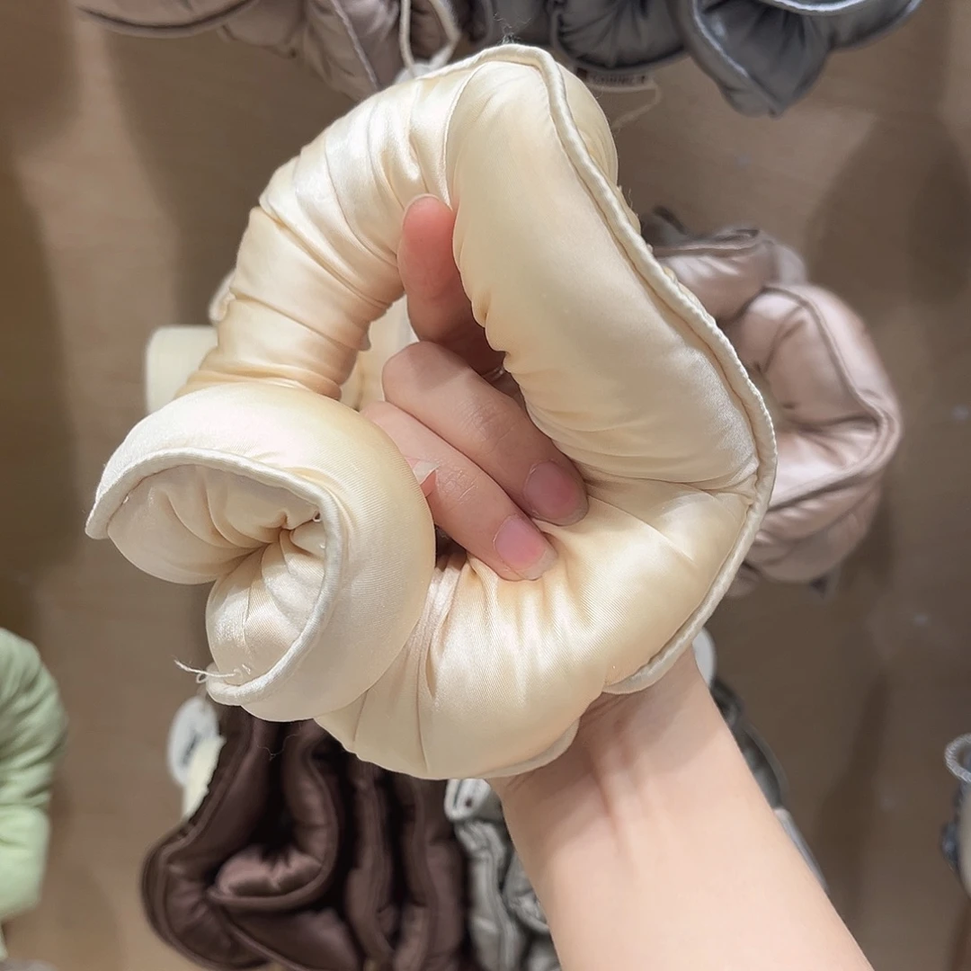 非金属布艺黄色面包款面膜圈