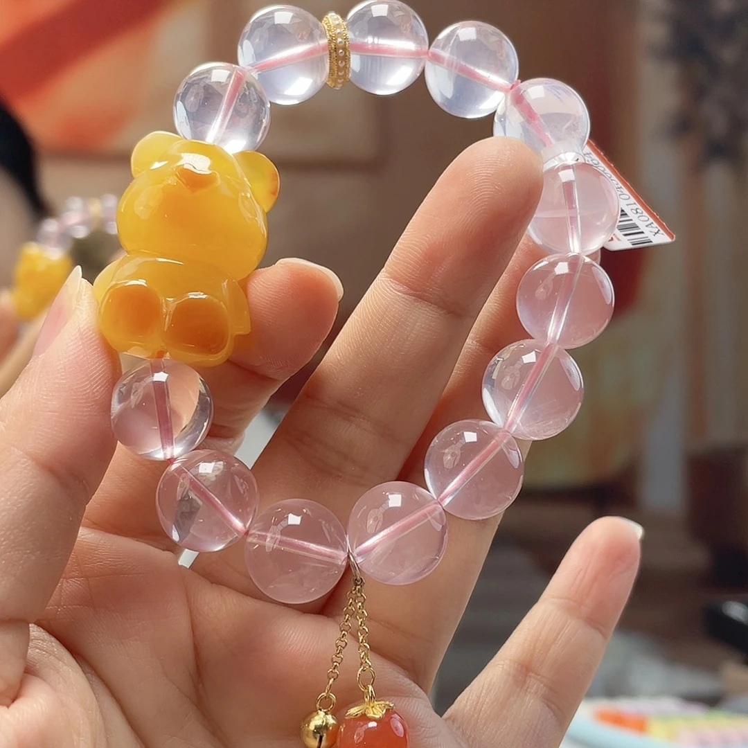 裸石琥珀未镶嵌蜜蜡手链