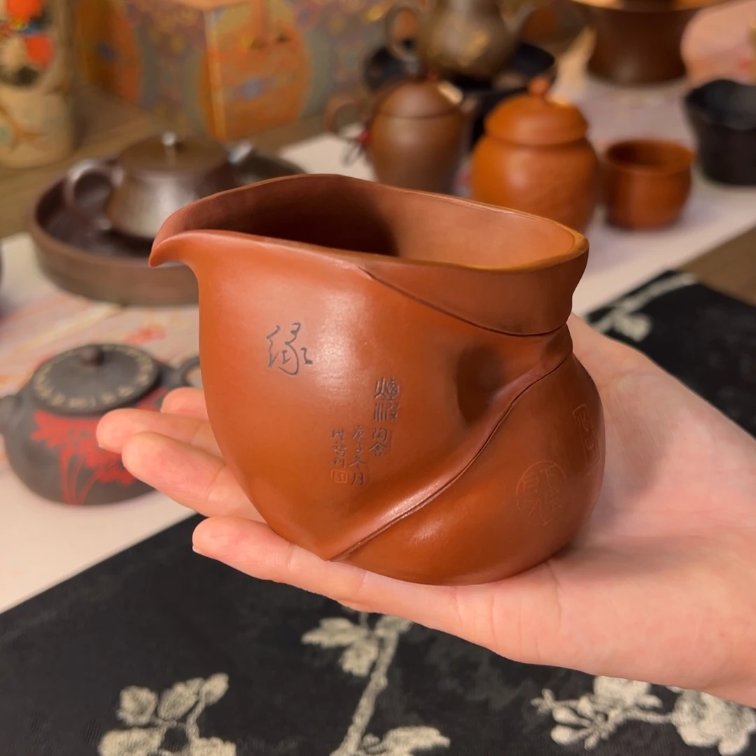 建水紫陶纯手工公道杯170cc