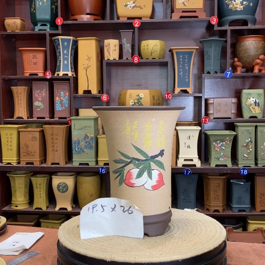 紫砂花盆紫砂花盆