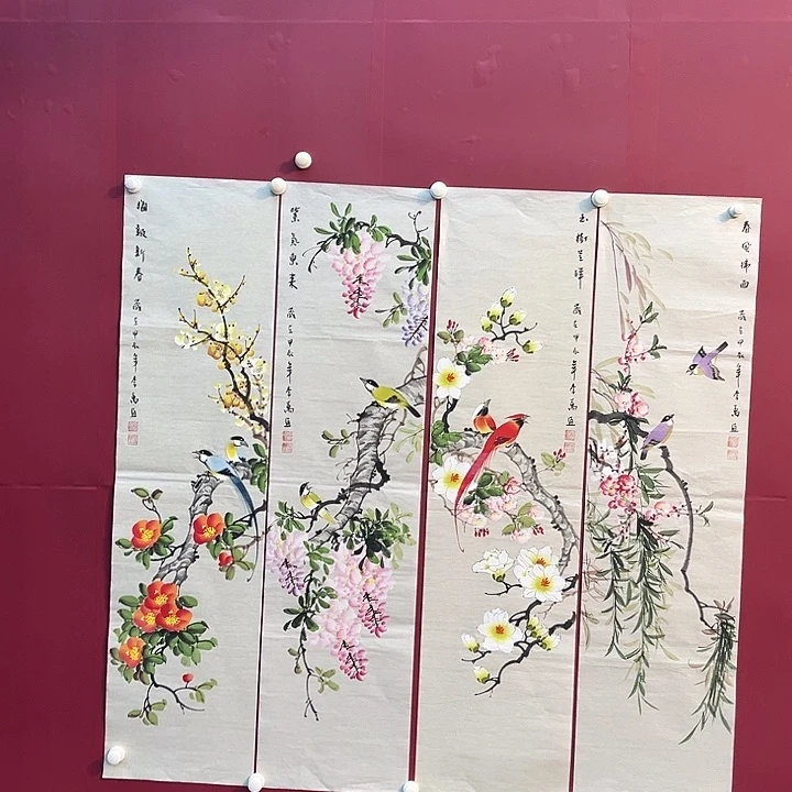 国画手绘的小可爱们