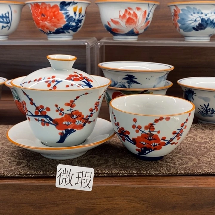 釉下老陶泥手工绘制