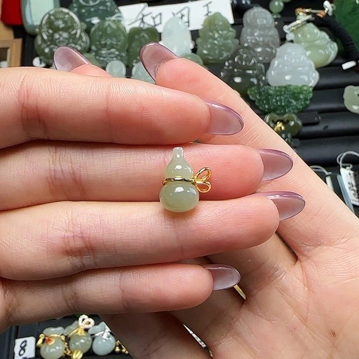 颈饰银S925镶嵌和田玉