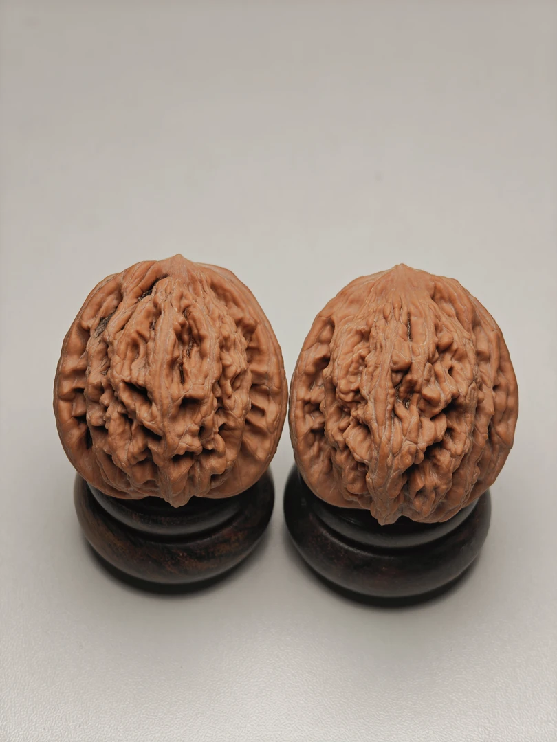 【收藏对】麦虎-边41差尺-文玩核桃把件