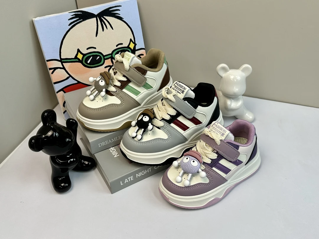 621早秋女童精灵风防滑运动鞋男童舒适休闲鞋小白鞋机能潮鞋百搭