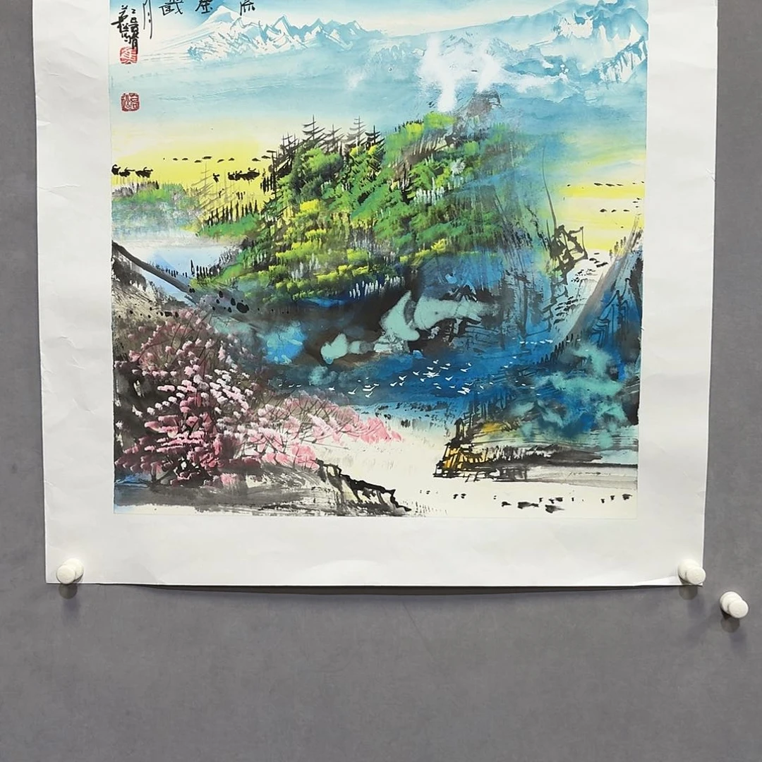 国画亲笔手绘放心去藏