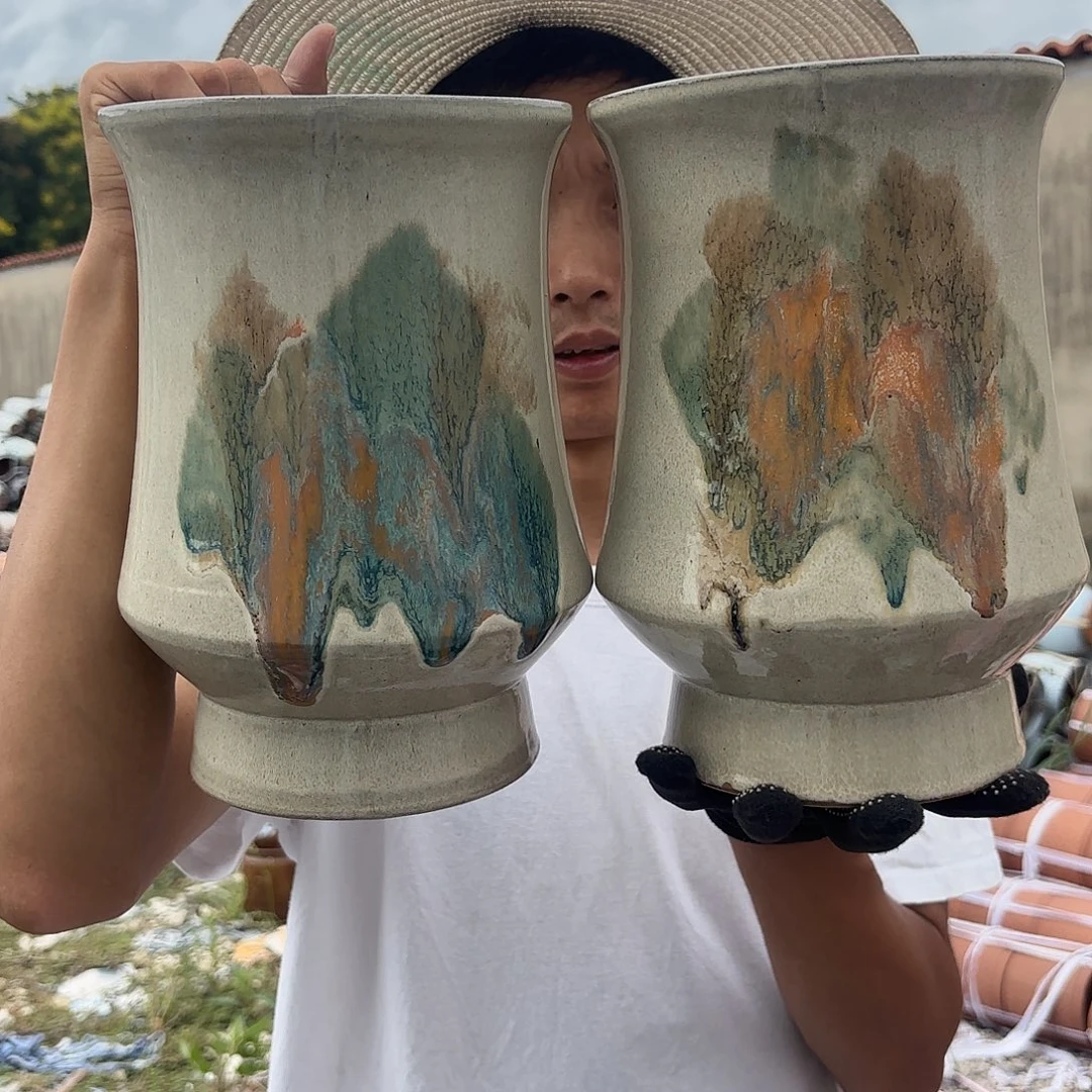 工艺油画小蛮腰两个口径16*26