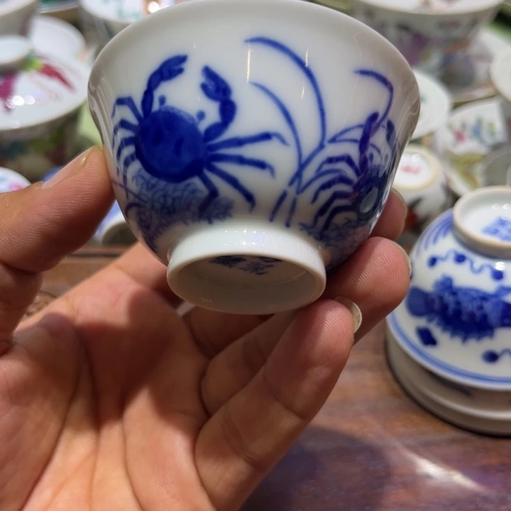 纯手绘精品盖碗杯