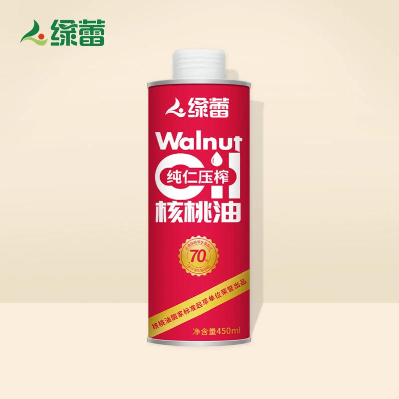 绿蕾纯仁专用压榨核桃油单瓶装450ml*1瓶一级正宗食用油