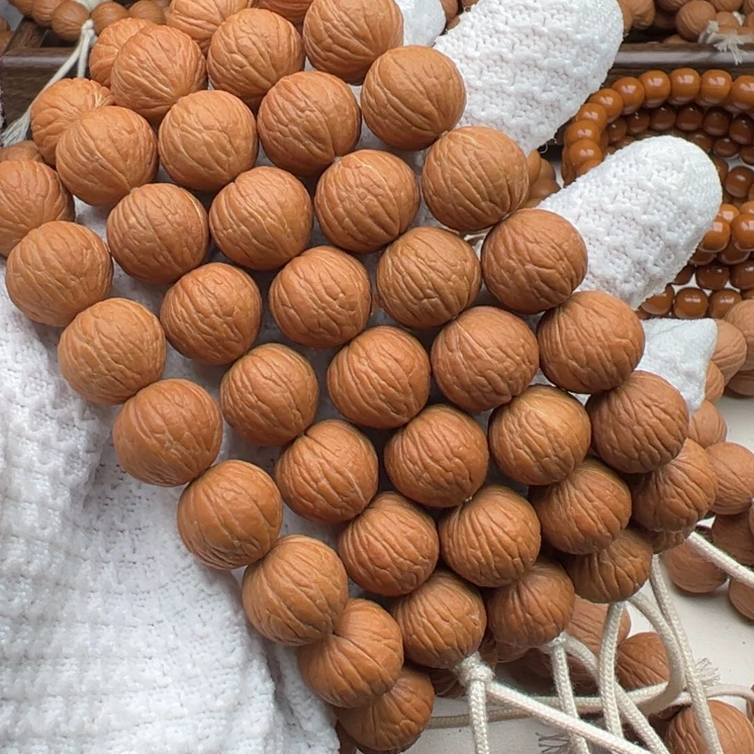 猴头核桃手串14mm+同尺凤羽