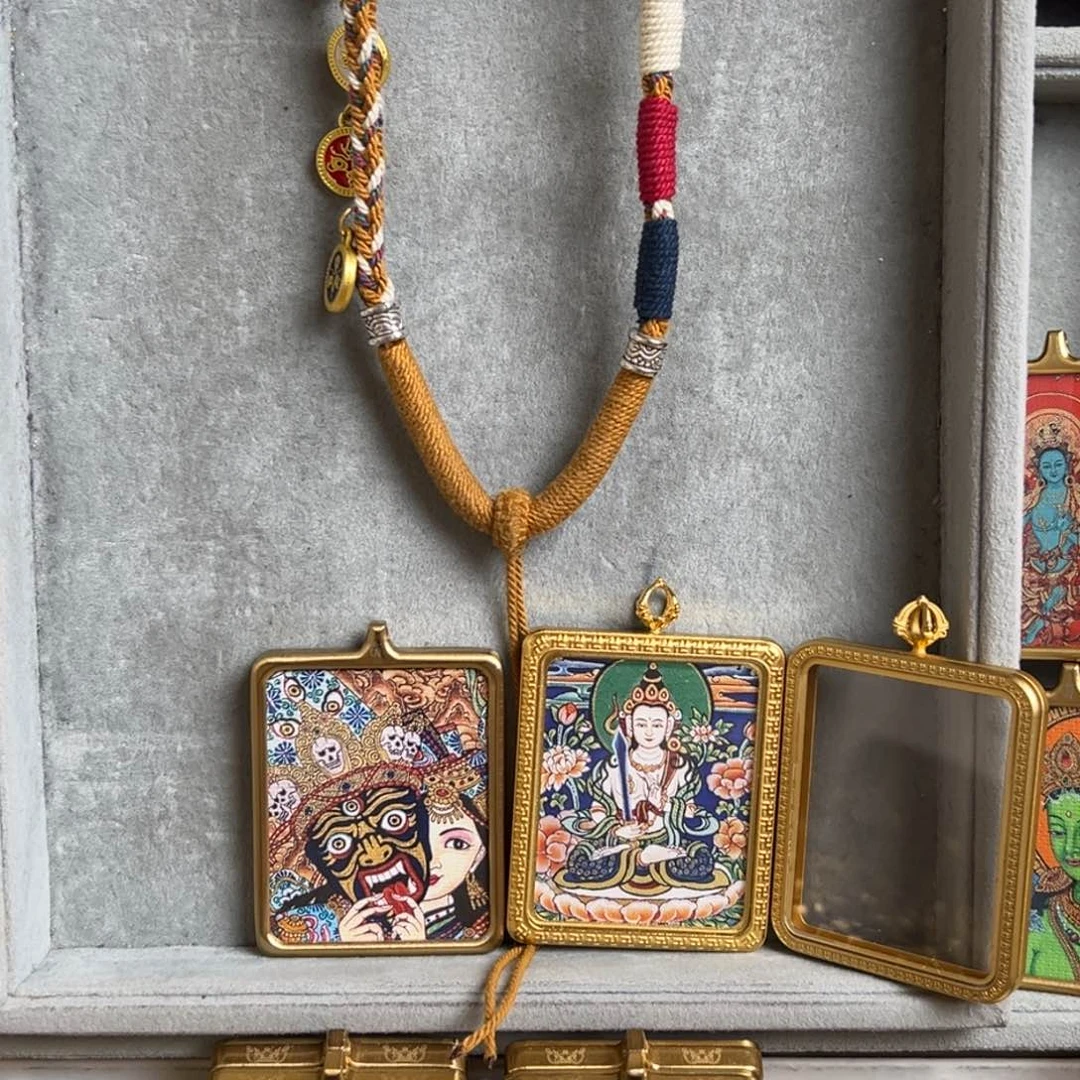 吊坠静**离双面铜壳前世今生虚空