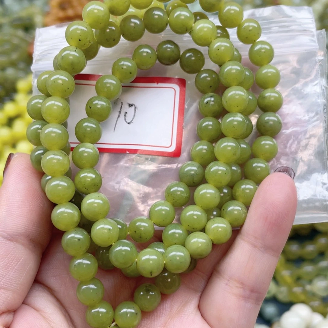 未镶嵌蛇纹石玉手链