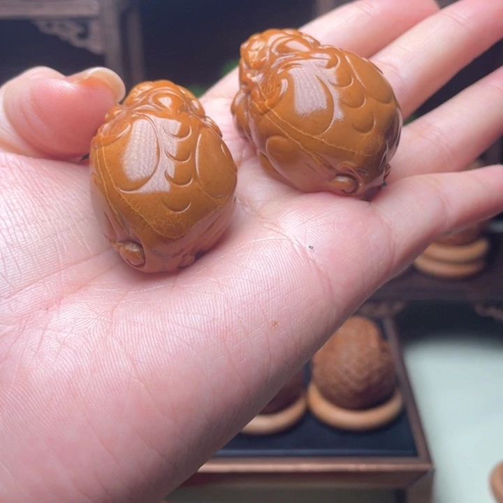 吊坠橄榄核貔貅手球3.4