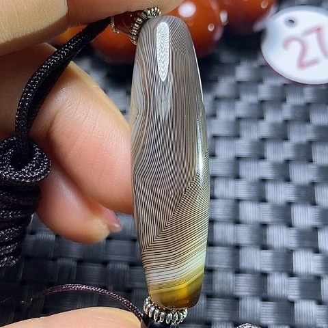 合金颈饰玛瑙/玉髓憨*