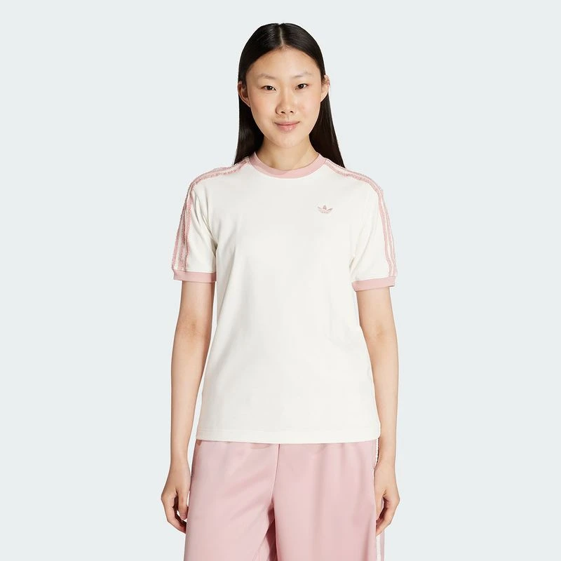 阿迪达斯 （adidas）女子RUFFLE T-SHIRT运动短袖T恤KC8821