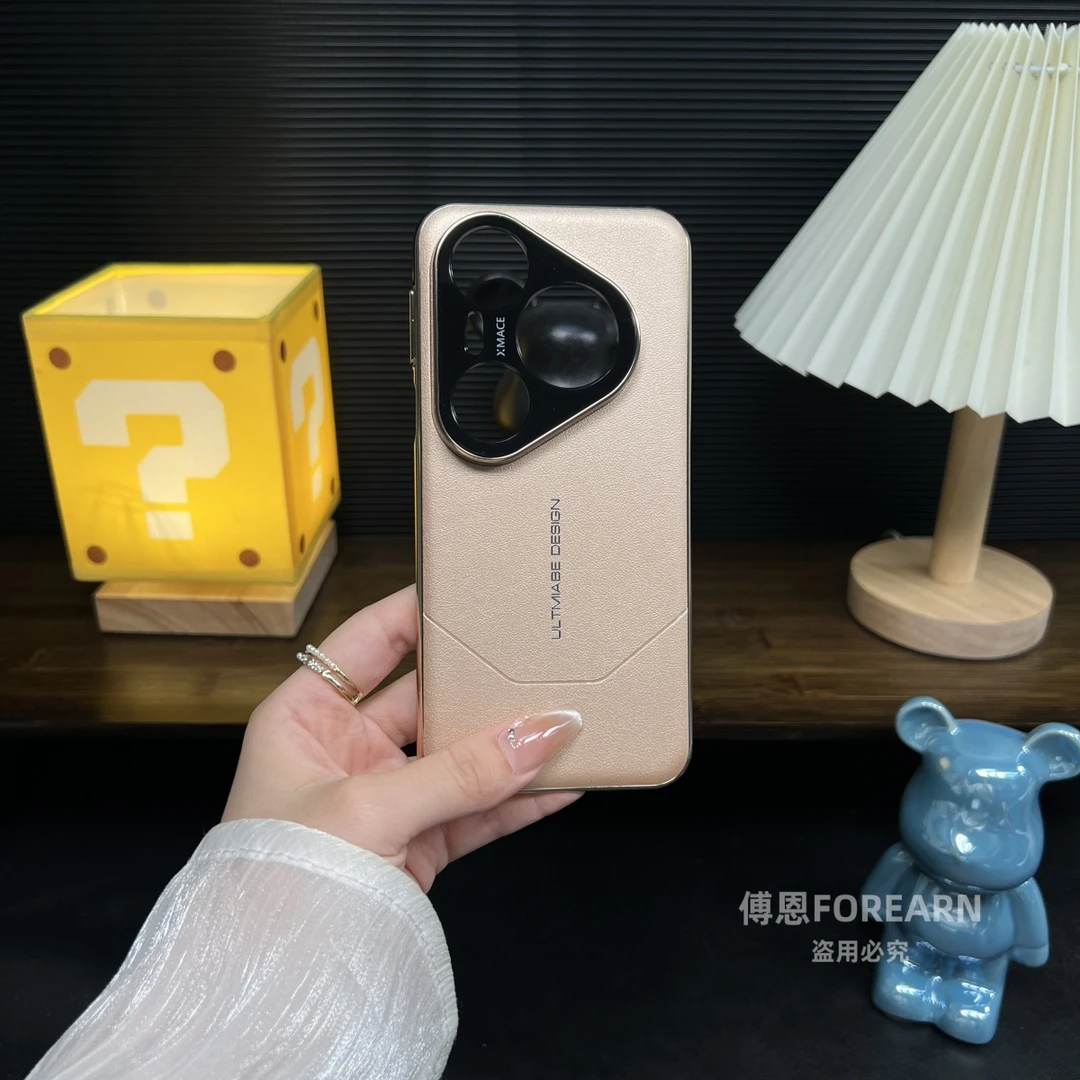 适用于华为pura80pro手机壳pura80ultra真皮p70pro网红保护套pro+