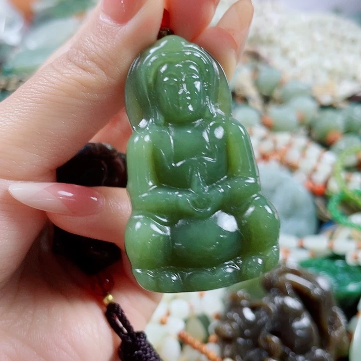 和田玉未镶嵌挂件