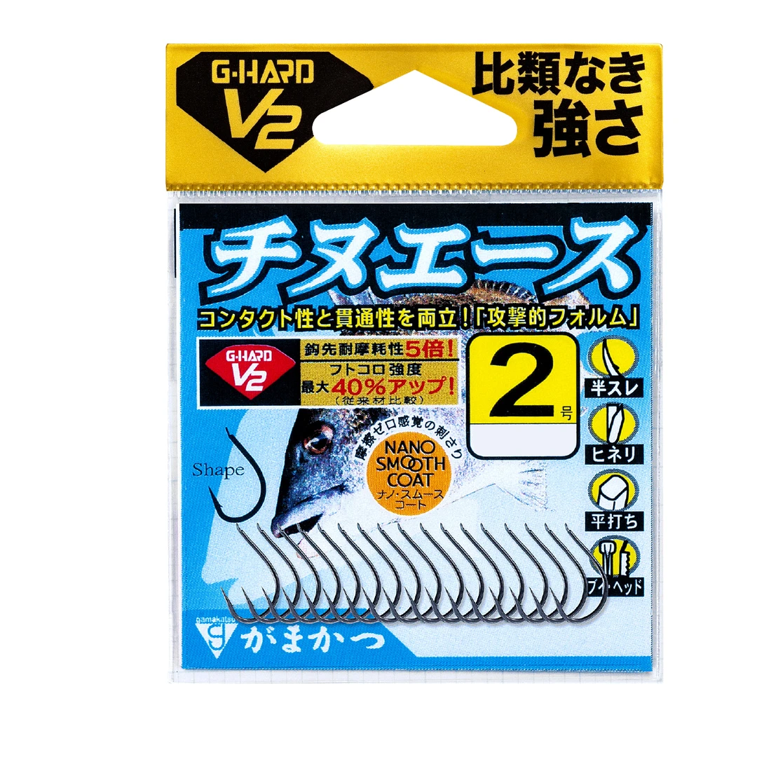 Gamakatsu伽玛卡兹G-HARD V2矶钓鱼钩短耳钩尖锋锐高强度高硬度