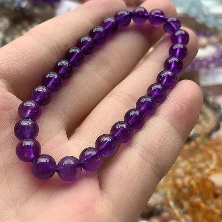 未镶嵌手串水晶紫水晶7