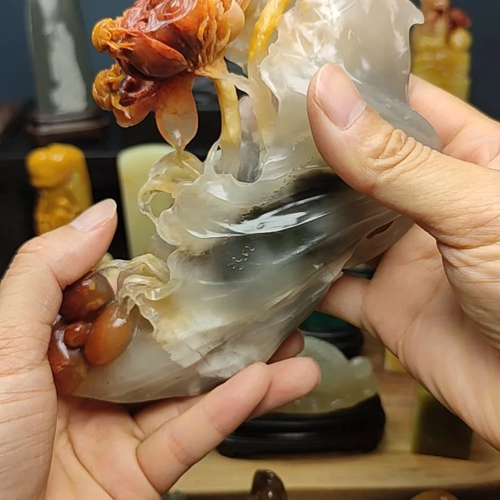 寿山石山*边摆件摆件摆件