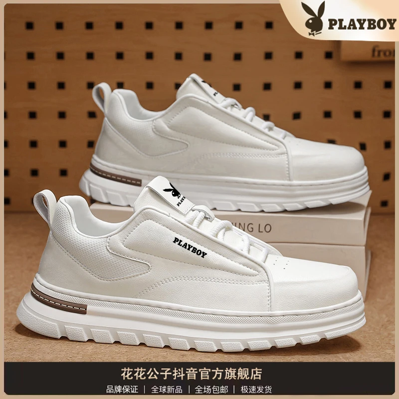 PLAYBOY/花花公子男鞋懒人一脚蹬休闲鞋透气百搭皮鞋防水防滑运动