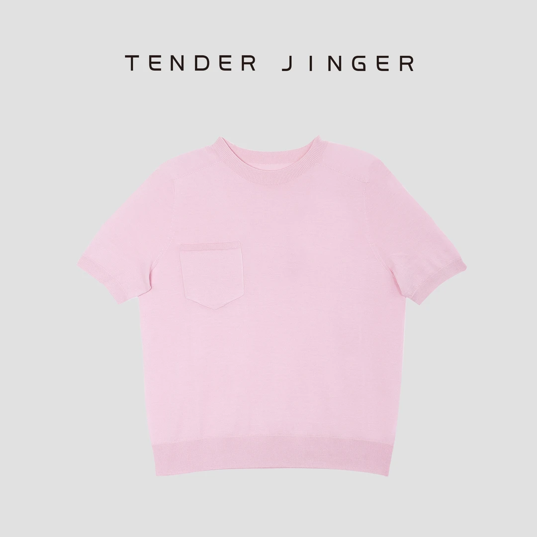 【专柜】2024春夏圆领口袋休闲短袖套衫T2402CY49942