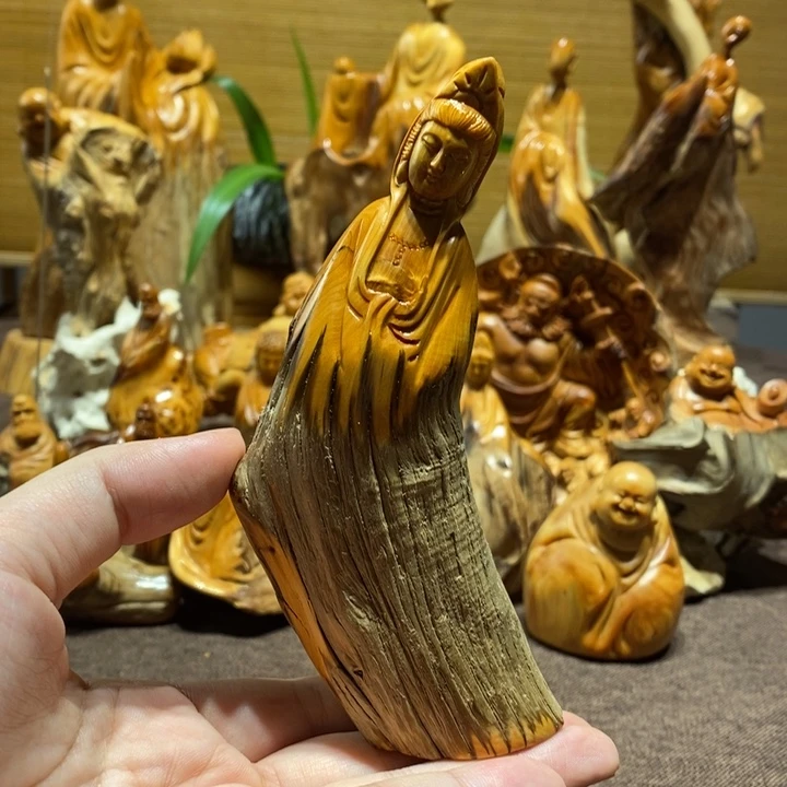 柏木（崖柏）原皮观音