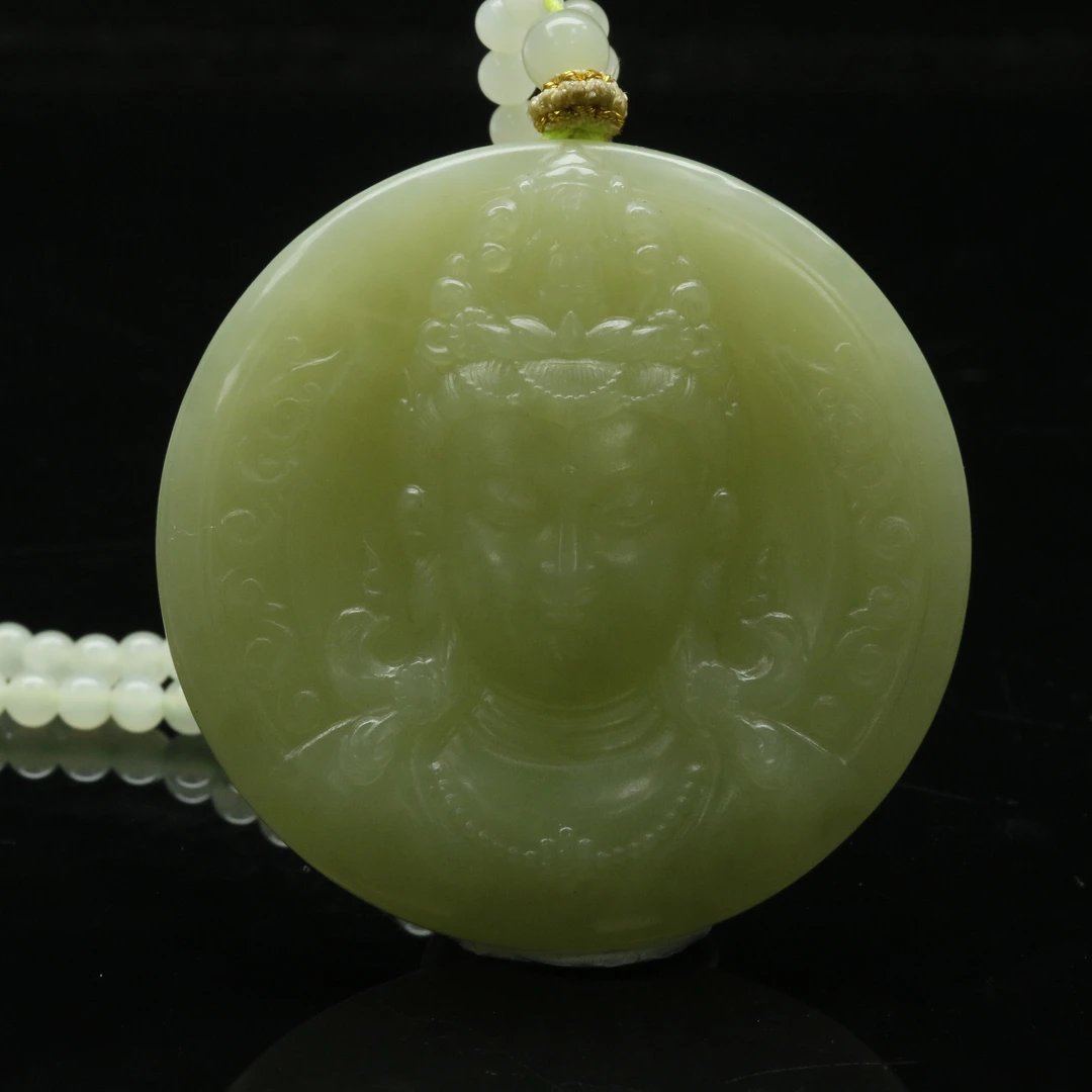 4和田玉若羌黄玉吊坠/800027保利厦门拍卖