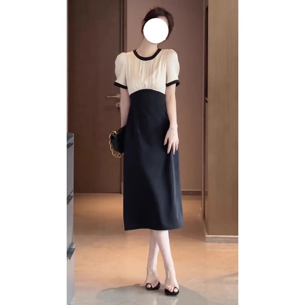 夏季法式漂亮气质高端轻奢设计感精致御姐风连衣裙子女质感高级感