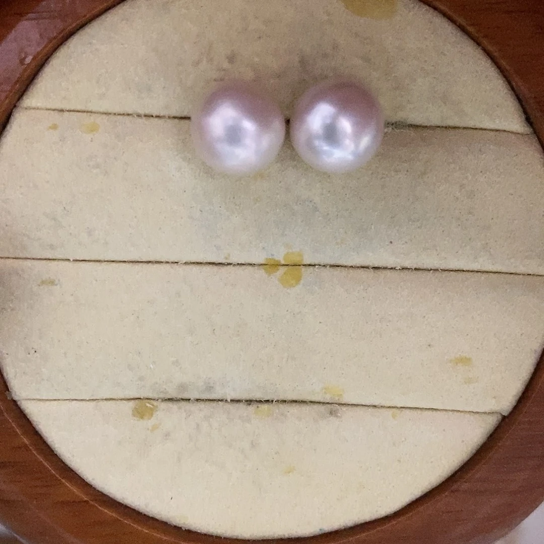 银S925镶嵌耳饰淡水珍珠