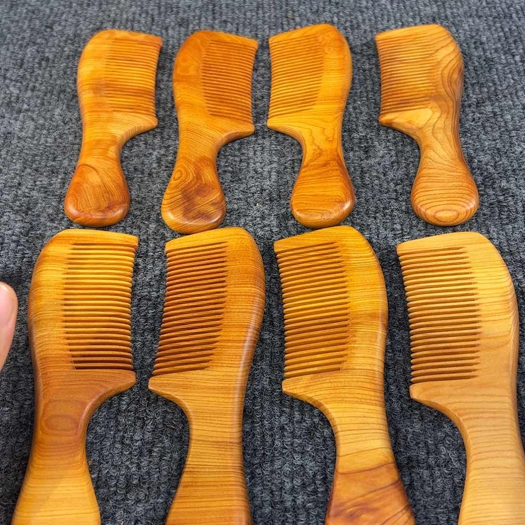 柏木太行崖柏黑油木梳，香味浓郁