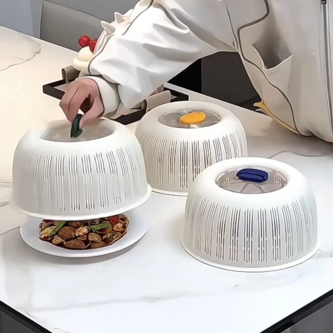 【家居好物】多功能菜罩夏季防蝇虫剩菜剩饭罩透气果蔬篮罩菜神器