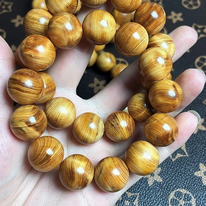 柏木（崖柏）手串/手链崖柏白缝骨料1.8