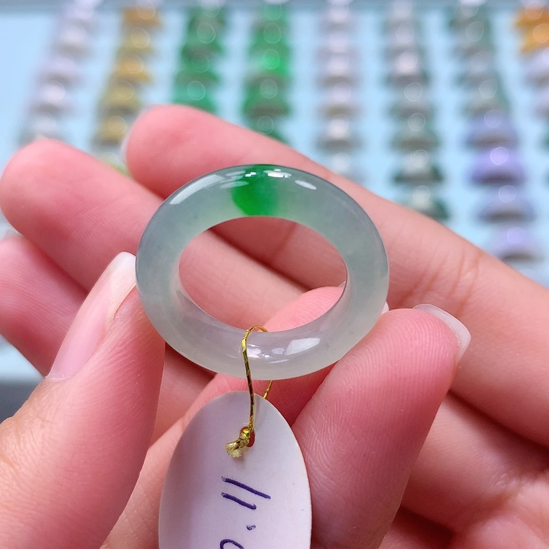 未镶嵌戒指翡翠1011圈