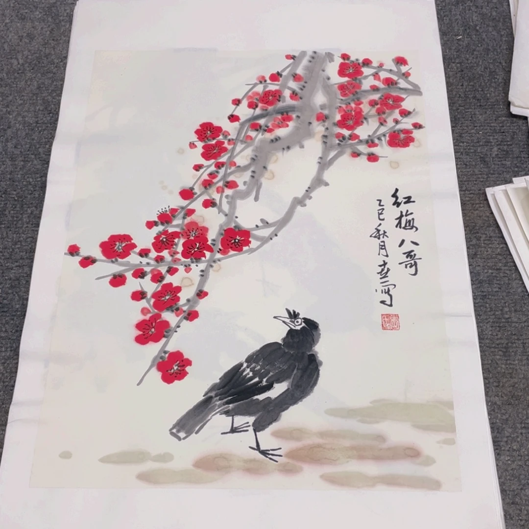 国画1.4平尺纯手绘国画作品