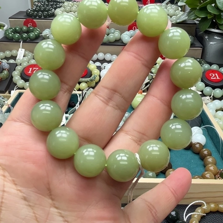 和田玉未镶嵌手链14