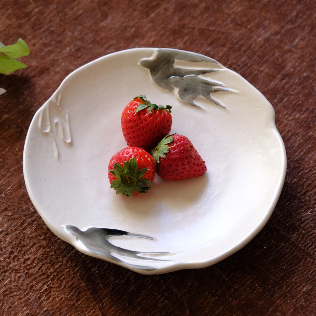 小喜宅 燕归小盘（口径约17cm）