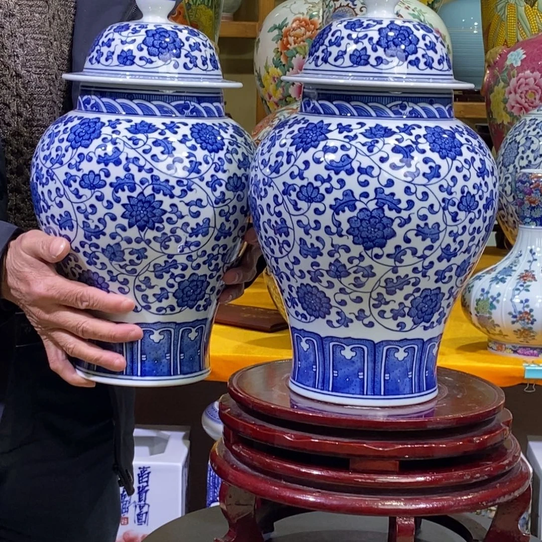 于***哥瓶景德镇陶瓷花瓶摆件