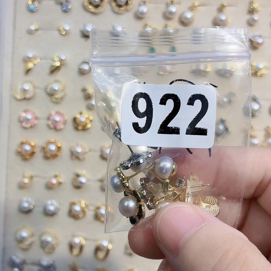 阿***.合金耳饰淡水珍珠